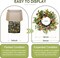 Spring Wreaths for Front Door, 18 Inches Summer Wreath with Black-Eyed Daisy Flowers, Artificial Tropical Wreaths for Porch Wall Window Decor, Farmhouse Floral Wreath for Home Decorations